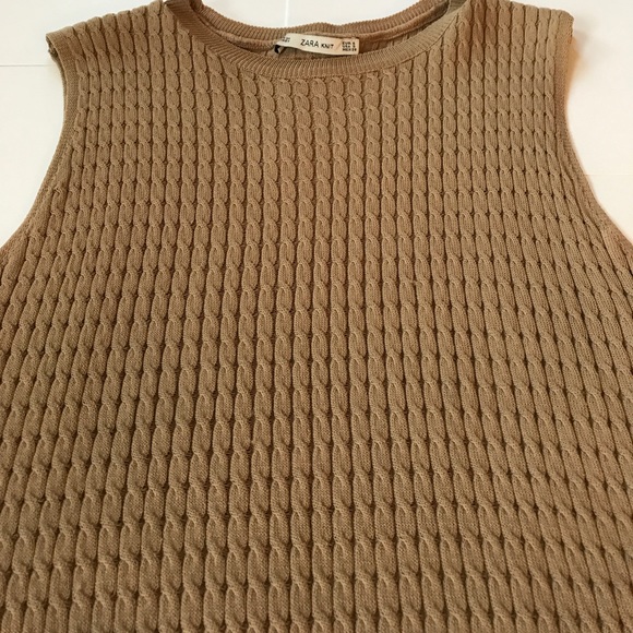 Zara Knit in Tan Brown Size S - Picture 3 of 6