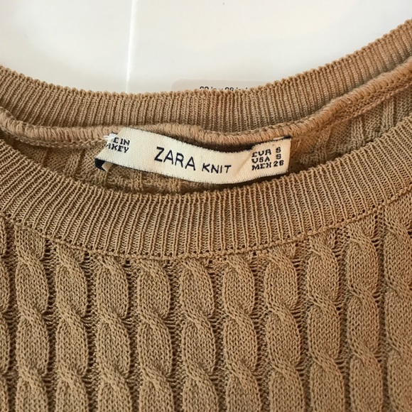 Zara Knit in Tan Brown Size S - Picture 4 of 6