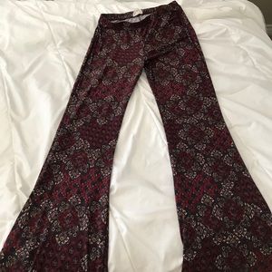 Floral Hippie Flare Pant (stretchy)