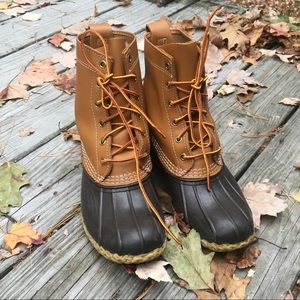 Size 7 8" LL bean duck boots