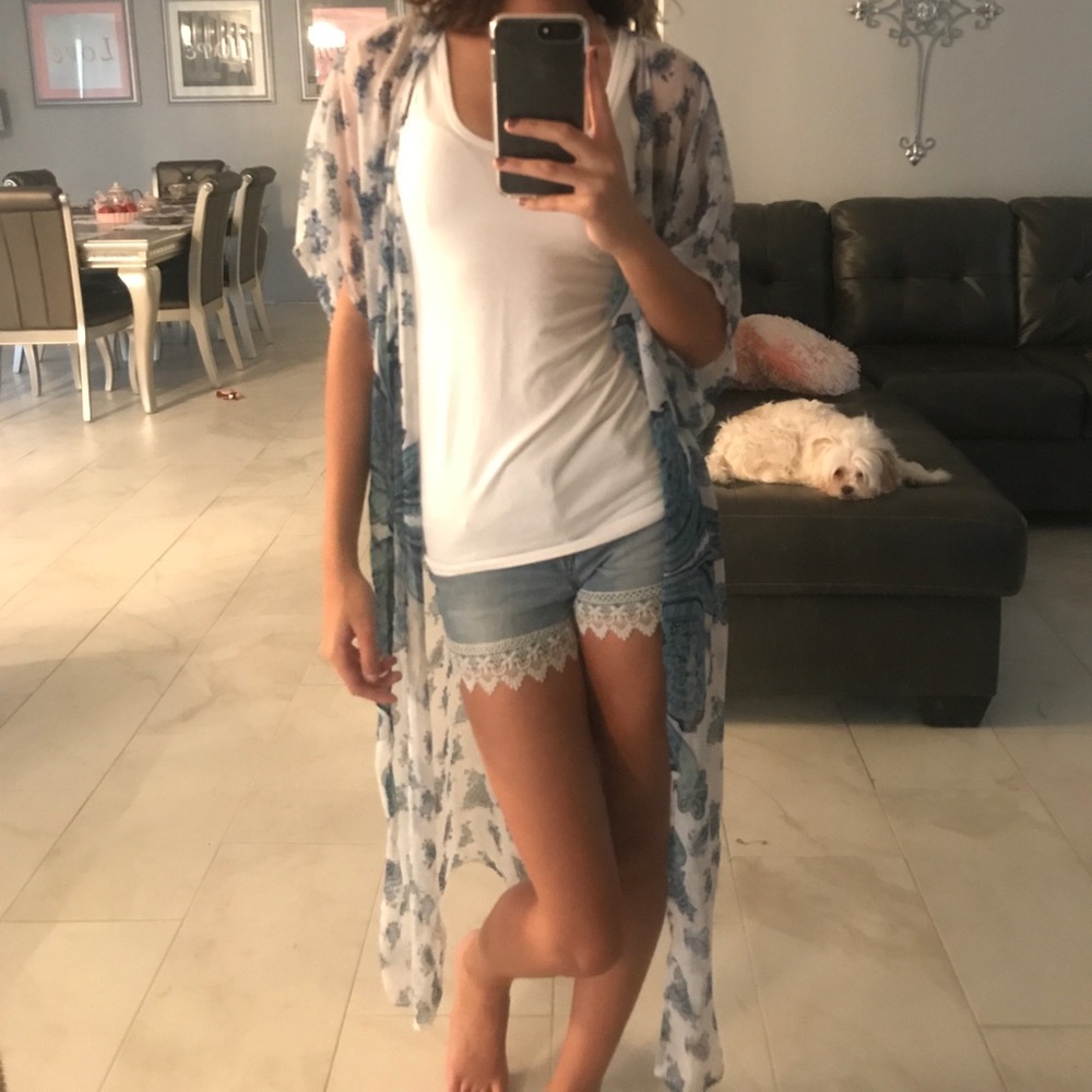 Long Paisley Kimono
