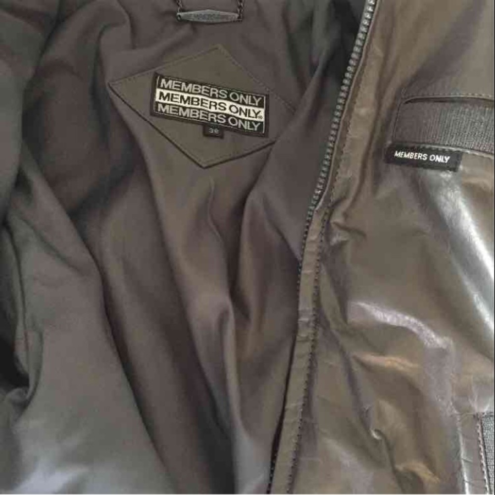 Members Only Leather Jacket - Picture 2 of 4
