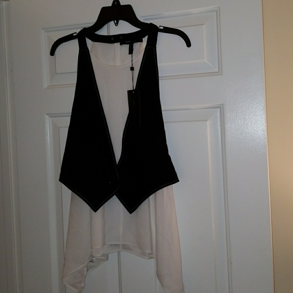 Bcbg Faux vest blouse