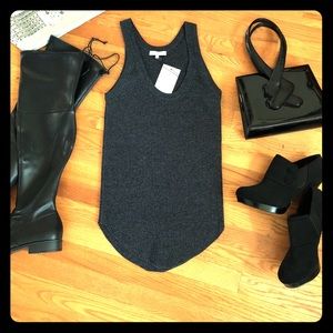 IRO Women's Gray Sais Ribbed Knit Tank