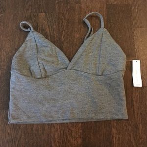 Grey crop top