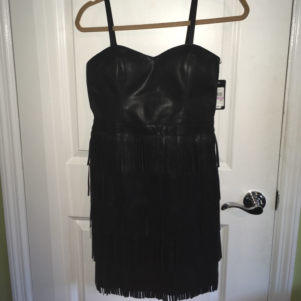 Guess leather flapper dress