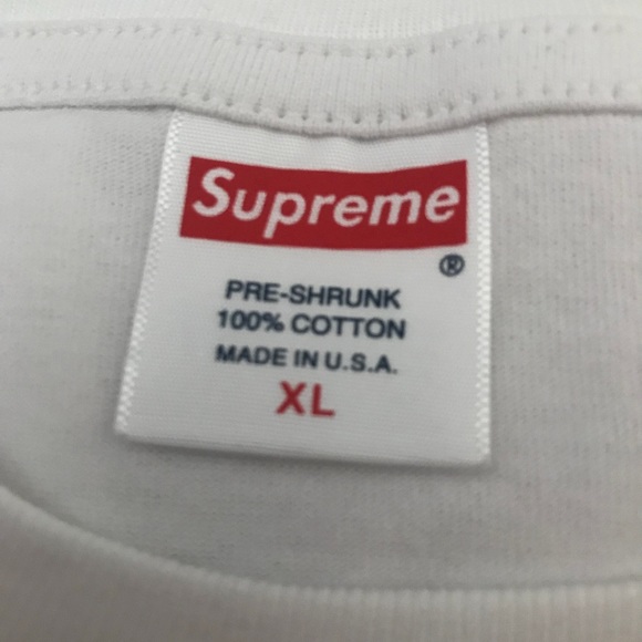 supreme double stitched tag