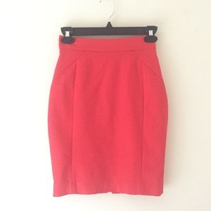 H&M Red Pencil Skirt