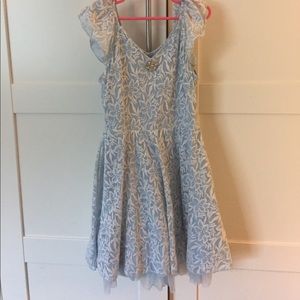 Light blue floral dress