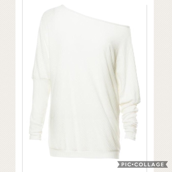JUST IN! Batwing Sweater in White! - Picture 2 of 5