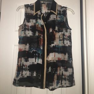 Vince Camuto Button Up Top