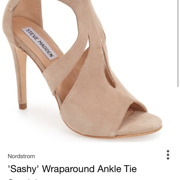 NWT Steve Madden tan suede sandal high heel - Picture 2 of 4