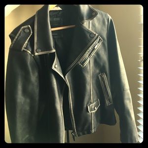Zara Man leather jacket size M /Mex 40