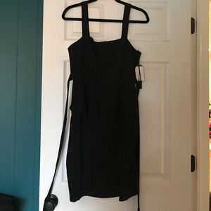 Cynthia Steffe black peplum dress