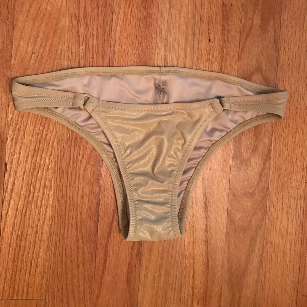 Women's Victoria's Secret Gold Bikini Bottoms