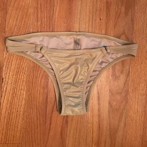 Women's Victoria's Secret Gold Bikini Bottoms
