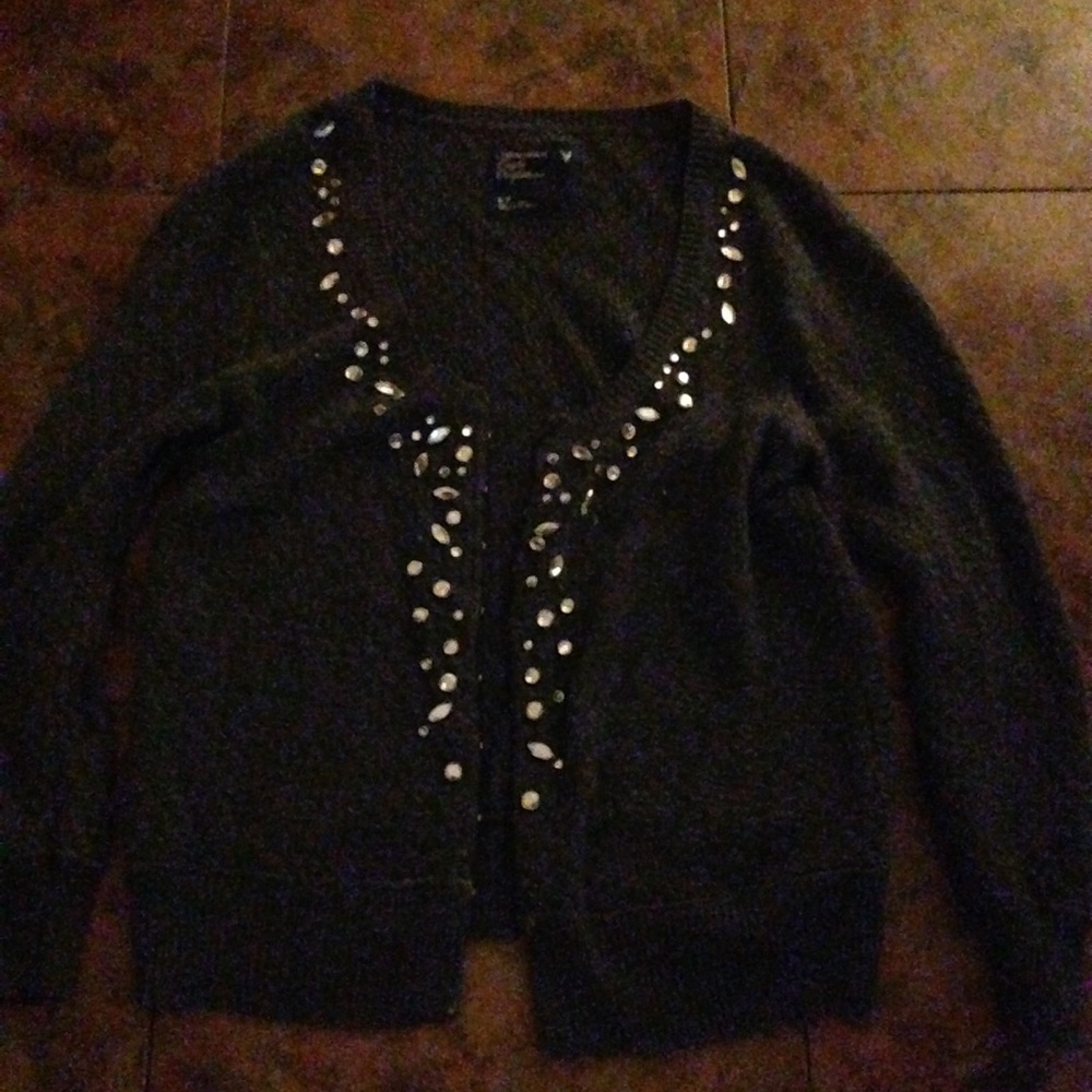 Jewled grey cardigan