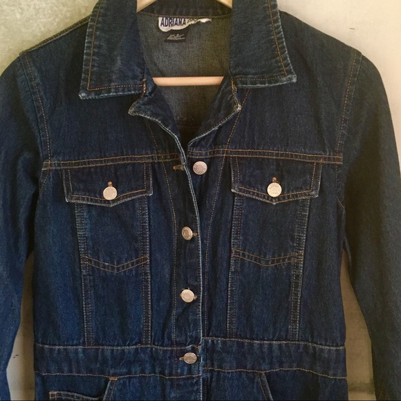 Classic 90’s Vintage Jean / Denim Dress - Picture 3 of 4