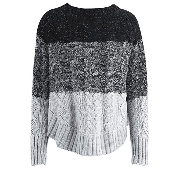 Marled Sleeved Cowl Neck Poncho Sweater - Picture 4 of 6