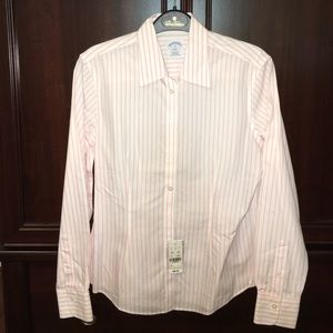 Pink and White Striped Button Down