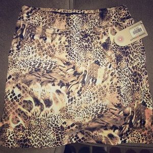 Bette and Court cheetah golf/tennis skort