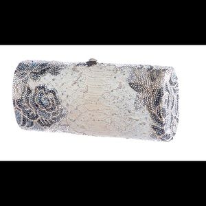 Embellished Strass Crystal Python Clutch