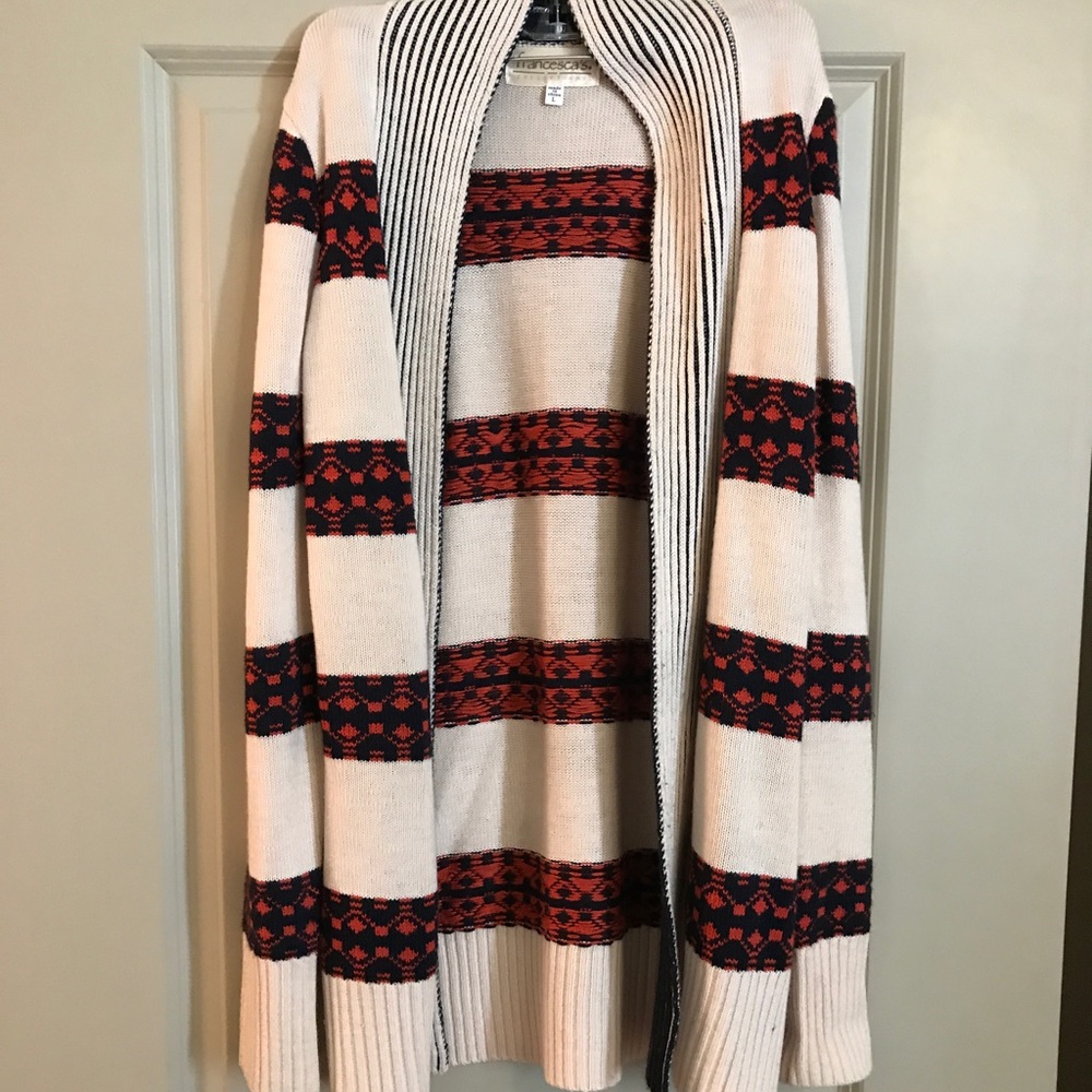 Francesca's open cardigan