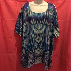 Brand new tie dye style studded tee size 4X