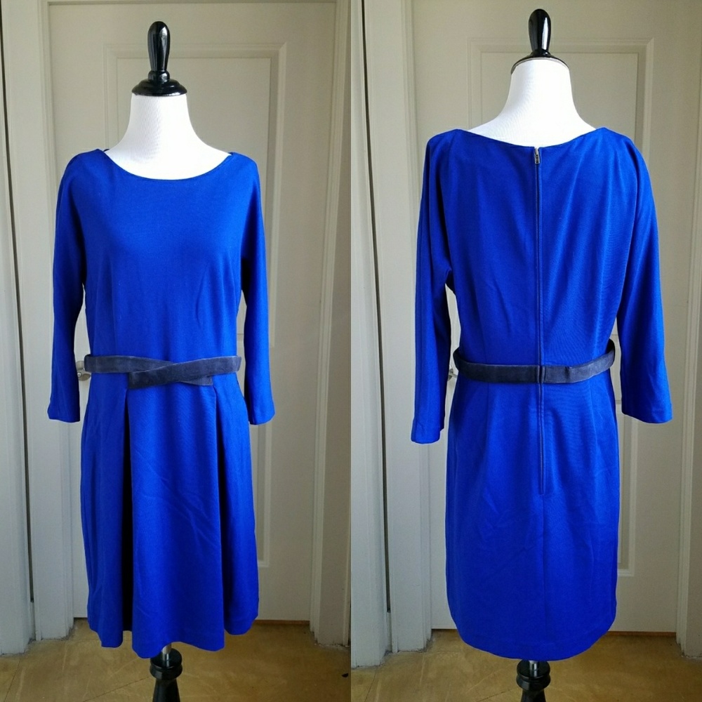 Anthropologie Girls from Savoy Blue Dress, M