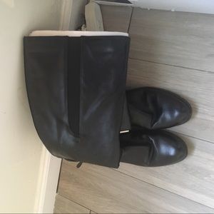 High leather boots