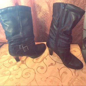 Faux Leather zip-up boot