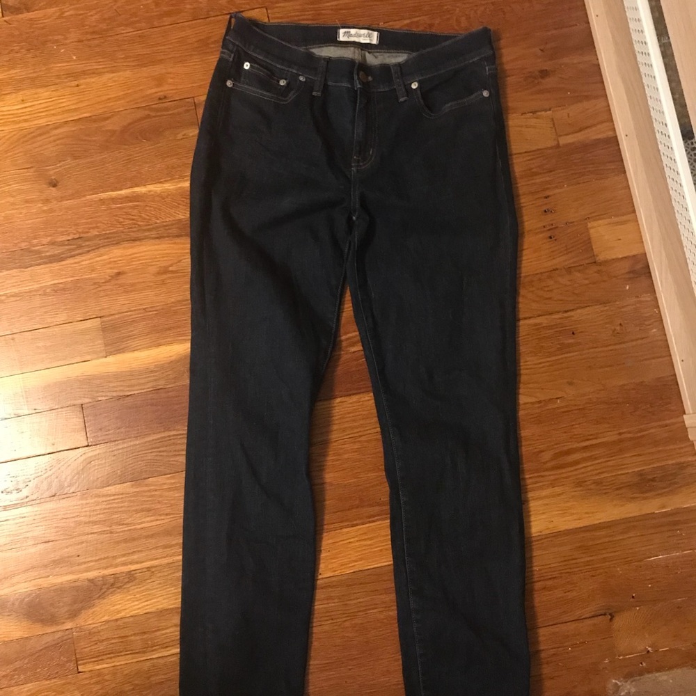 Madewell Alley Straight dark wash jean size 30