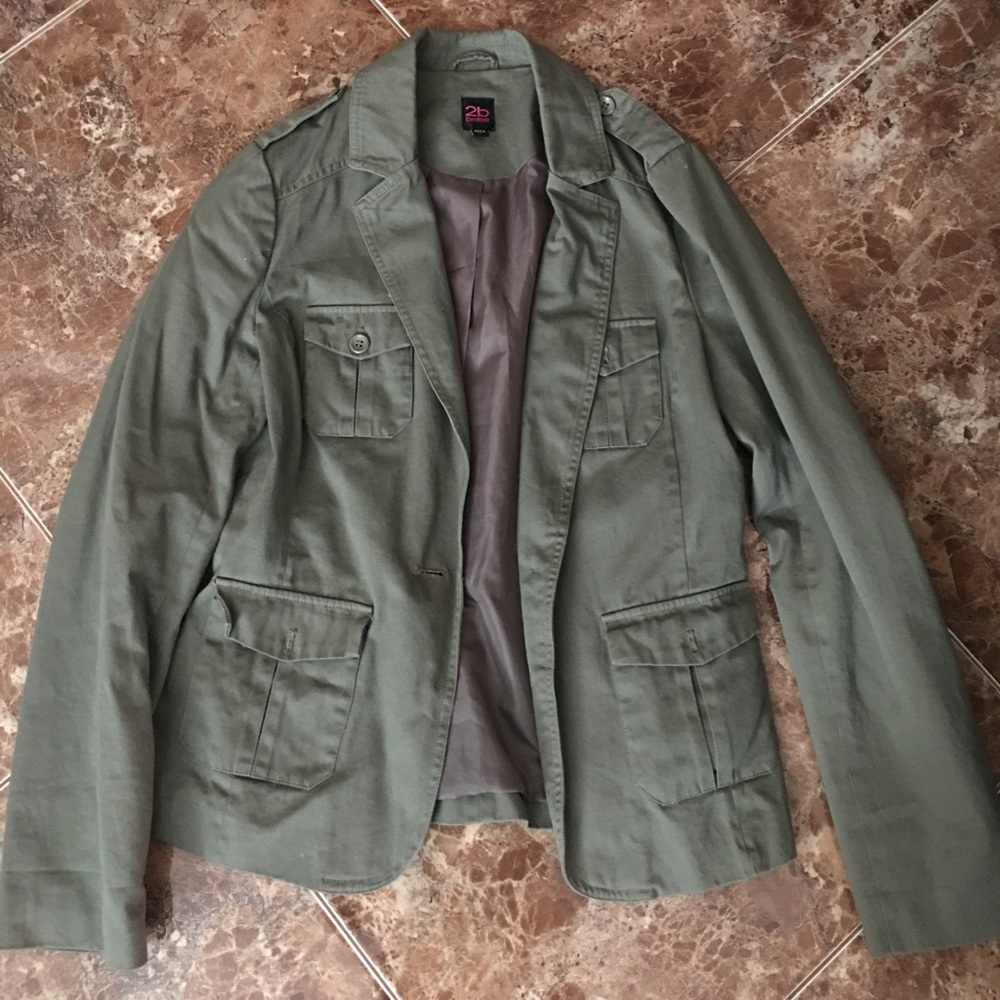 2B Bebe Navy Green Jacket!