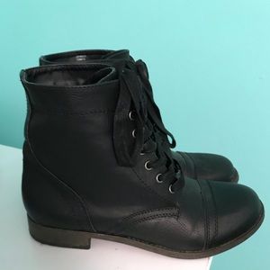Black Rampage Combat Boots