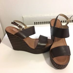 Brown Summer Wedge Espadrilles