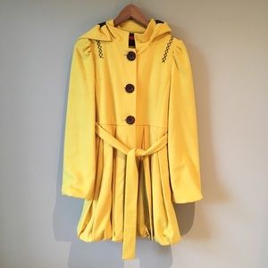 Alice & Olivia Wool Coat with Detachable Hood