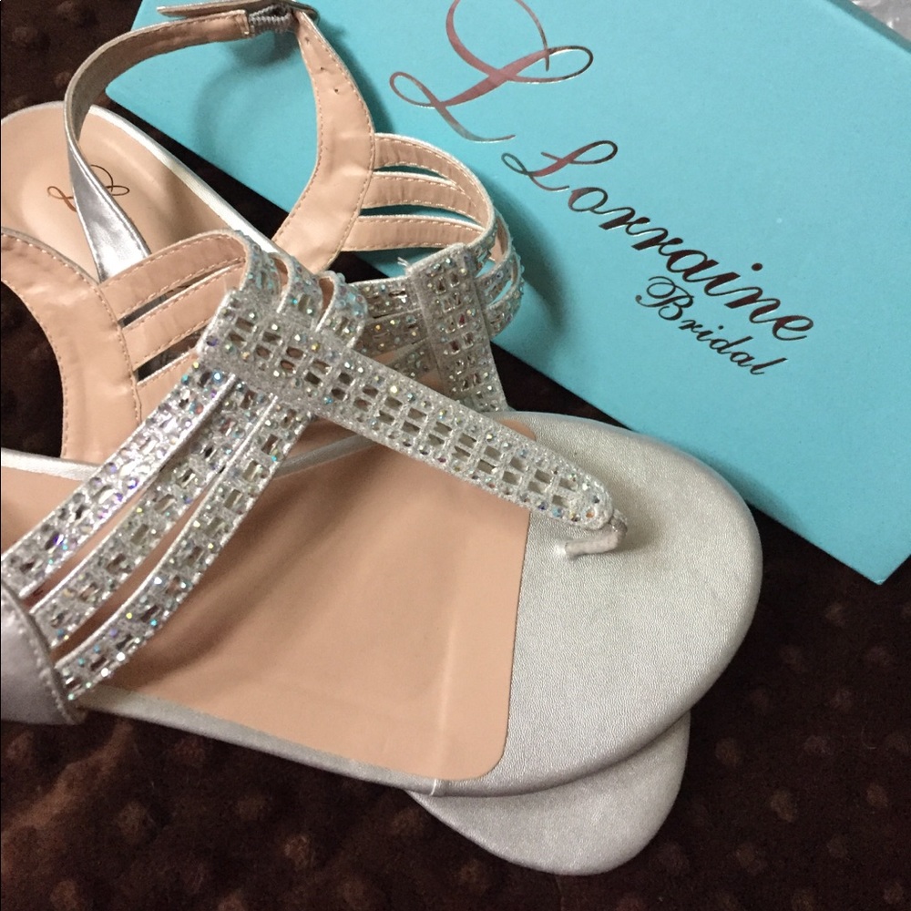 Silver sandals. BNWT