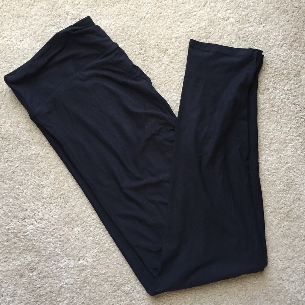 NWOT LuLaRoe BLACK Leggings TC