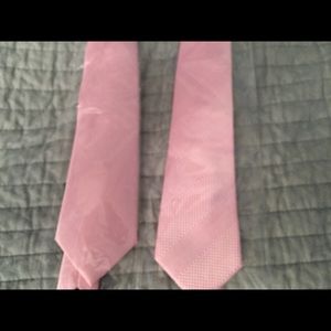 NWT Lot of 2 Silk Pink Ties