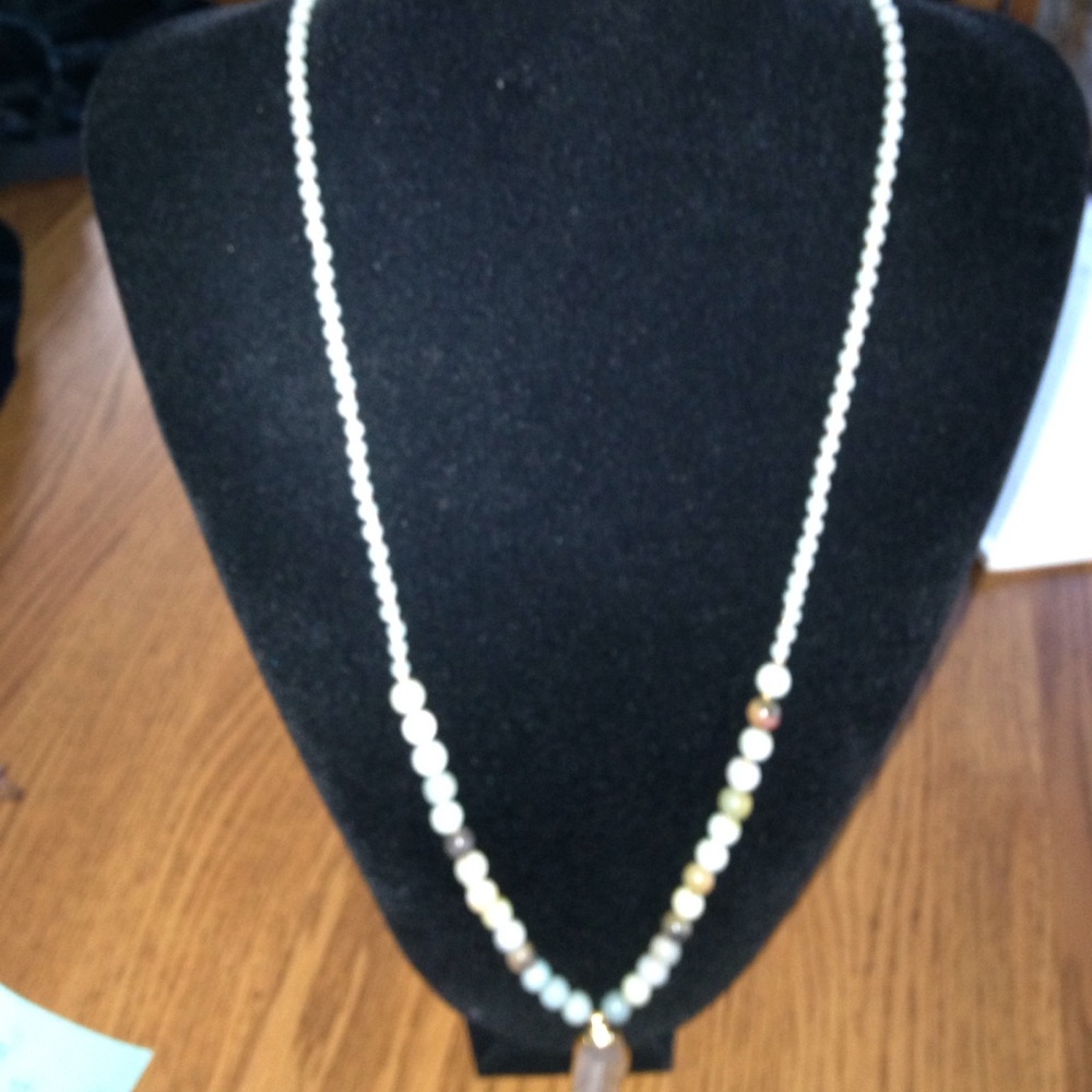 Genuine Bead and Stone Necklace