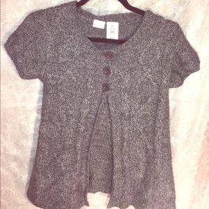 No Boundries 3-button open front Sweater