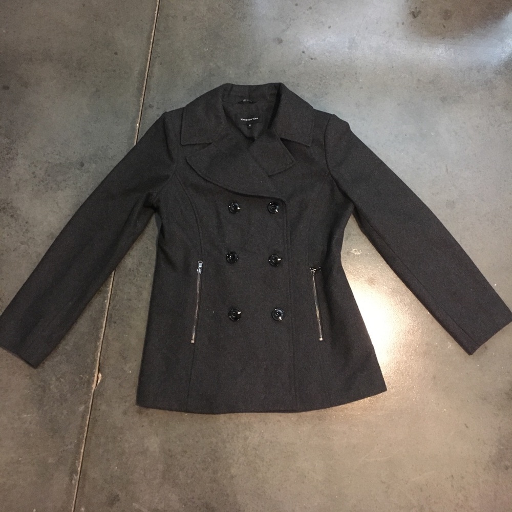 NWOT Dark Grey Wool Coat Jacket
