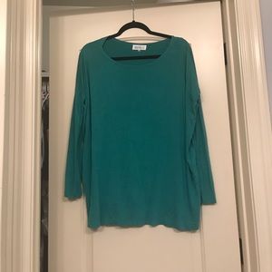 Long sleeve green piko  shirt