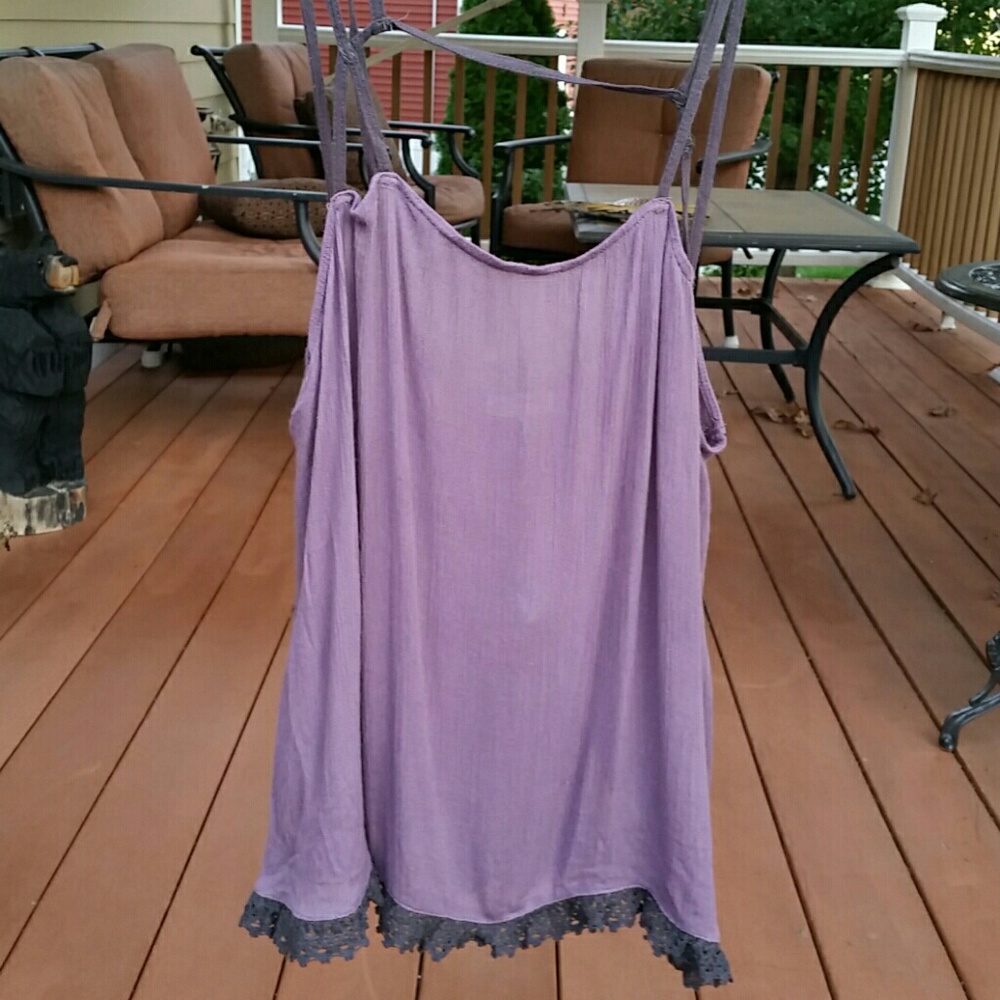 Free people purple tank top!!