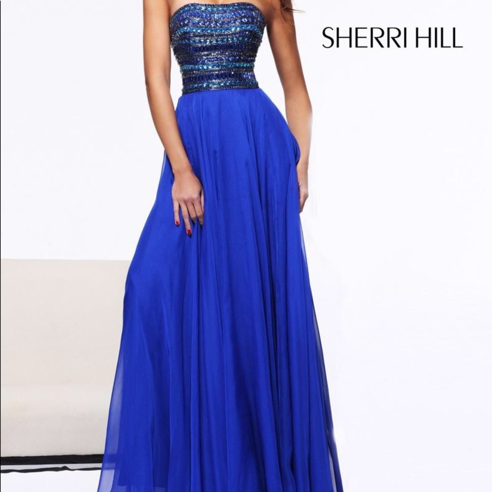 Sherri Hill 1539 Blue Dress