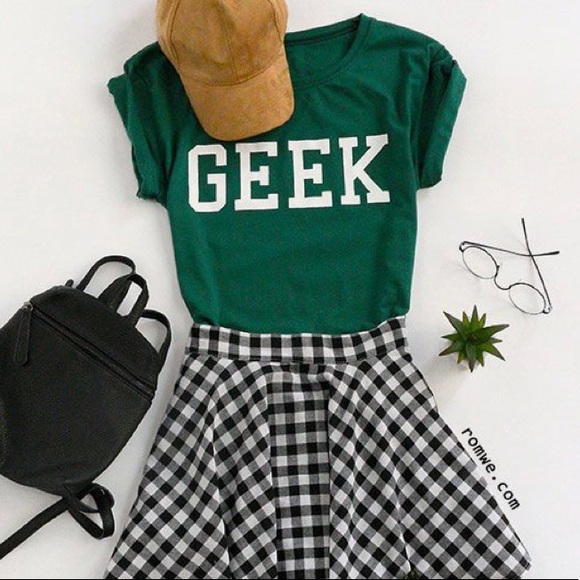 Tops - Geek Tee (t-shirt) in Hunter Green