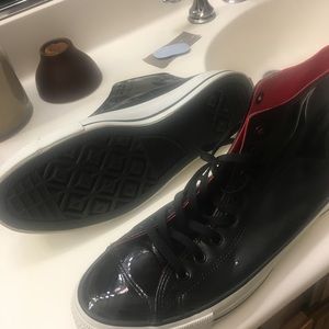Tuxedo Shiny Rare Converse ALL STAR