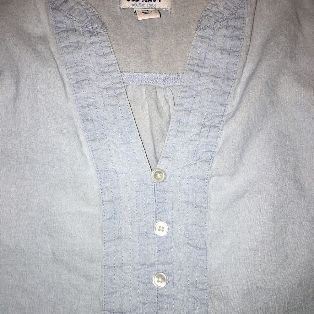 Old Navy xs blue denim blouse