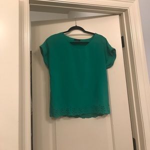 Green blouse