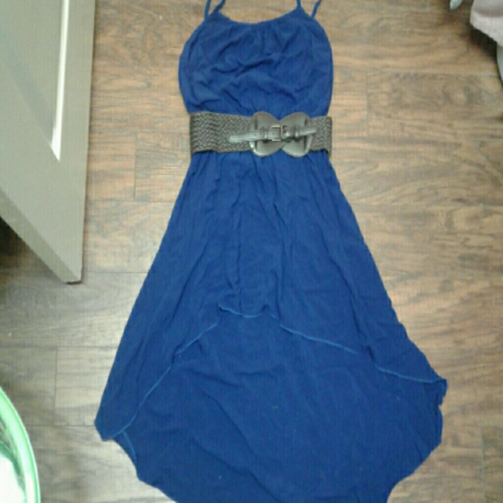 High low royal blue dress.